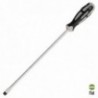 Destornillador Plano Estampado Acero S2 Mango TPR Bimaterial. Medida 1,6 x Ø 9,0 x 300 mm. DIN5265