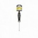 Destornillador Plano Vaciado Acero S2 Mango TPR Bimaterial. Medida 0,8 x Ø 4,0 x 75 mm. DIN5265