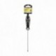 Destornillador Plano Vaciado Acero S2 Mango TPR Bimaterial. Medida 0,8 x Ø 4,0 x 125 mm. DIN5265