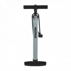 Bomba Aire 5,5 Bares Cuerpo Acero, Valvulas SCHRADER y PRESTA con Adaptadores. Bomba Bicicletas, Bomba coches