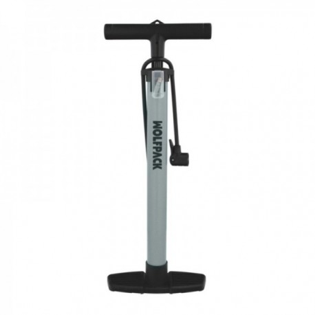 Bomba Aire 5,5 Bares Cuerpo Acero, Valvulas SCHRADER y PRESTA con Adaptadores. Bomba Bicicletas, Bomba coches