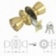 Pomo MCM 501B Con Llave y Condena Latonado Entrada 60 mm.