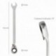 Llave Combinada Con Carraca 8 mm. DIN 3113