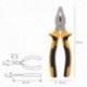 Alicates Universales 175 mm. Acero DIN 5746