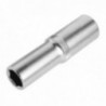 Llave Vaso 1/2" Hexagonal Larga 24 mm. Perfil de 6 caras. Acero Cromo Vanadio, Aristas Redondas