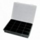 Organizador Plastico 16 Compartimentos 242x188x37 mm. Caja Almacenaje, Malentin Organizador, Organizador Plastico