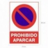 Cartel Prohibido Aparcar 30x21 cm.