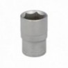 Llave Vaso 1/2" Hexagonal 18 mm. Perfil de 6 caras. Acero Cromo Vanadio, Aristas Redondas