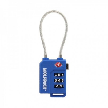 Candado Seguridad Equipaje Tsa 3 Digitos Con Cable Acero. Candado Combinación, Maleta, Viaje, Mochilas, Seguridad