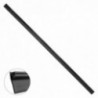 Burlete Reforzado Para Puertas De Garaje Aluminio Negro Con Goma 2,5 m. Perfil Bajo Cochera Cepillo De Puerta, Burlete Garaje