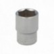 Llave Vaso 1/2" Hexagonal 21 mm. Perfil de 6 caras. Acero Cromo Vanadio, Aristas Redondas