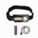 Linterna Led Frontal Cabeza Ajustable 350 Lumenes 4 Modos, Cinta Ajustable, 3 modos de luz. Fuerte, media y flash. 1200Mah