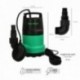 Bomba Aguas Limpias Sumergible 400W. 8.000 lts/hora, Profundidad 5 Mts, Elevación 5,5 mts.