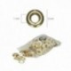 Ojetes / Ojales Metalicos Grandes Para Lona Ø Interior 10 mm. (Bolsa 100 Unidades)