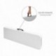 Banco Plegable Multifuncional, Portatil, Resistente,Multiusos 183x28x44 cm. Color Blanco
