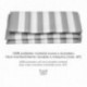 Cortina Ducha Rayas Blancas 180x200 cm. Impermeable