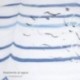 Cortina Ducha Rayas Azules 180x200 cm. Impermeable
