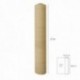 Malla Sombreo Rollo 2 x 50 metros, Reduce Radiación, Protección Jardín y Terraza, Regula Temperatura, Color Beige