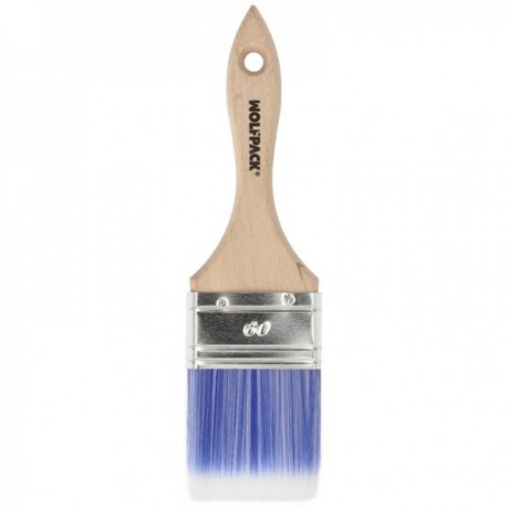 Paletina Profesional Plus Ancho 60 mm. Cerdas Sintenticas PBT, Mango Madera Haya Ergonomico, Brocha Pintor, Pincel Pintura