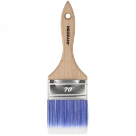 Paletina Profesional Plus Ancho 70 mm. Cerdas Sintenticas PBT, Mango Madera Haya Ergonomico, Brocha Pintor, Pincel Pintura