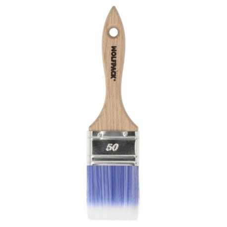 Paletina Profesional Plus Ancho 50 mm. Cerdas Sintenticas PBT, Mango Madera Haya Ergonomico, Brocha Pintor, Pincel Pintura