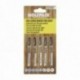 Hojas Sierra Calar Para Madera Corte Fino 5 Piezas. Hoja Cromo Vanadio 58. Vastago T Universal