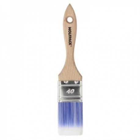 Paletina Profesional Plus Ancho 40 mm. Cerdas Sintenticas PBT, Mango Madera Haya Ergonomico, Brocha Pintor, Pincel Pintura