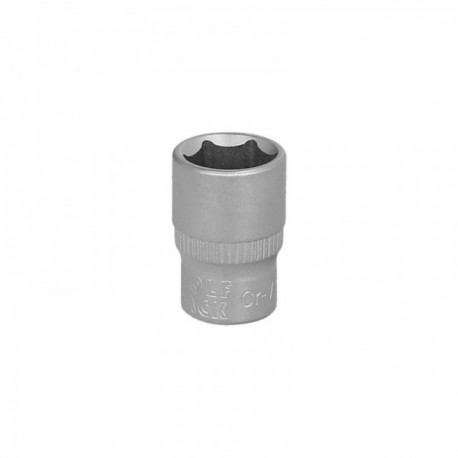 Llave Vaso 1/4" Hexagonal 12 mm. Perfil de 6 caras. Acero Cromo Vanadio, Aristas Redondas