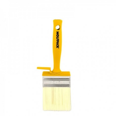 Brocha Profesional Techos 70x30 mm. Cerda Blanca. Mango Ergonomico, Con Gancho. Brocha Pintura, Brocha Pintor Profesional