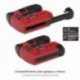 Clavadora Grapadora Recargable, Pistola Grapas y Clavos, Clavadora a Bateria, 1.500 mAh, 40 Grapas Minuto Con Grapas y Clavos