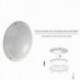 Lampara Plafon Interiores / Exteriores IP45 Portalamparas E27 Ø 27 x 9,5 cm.