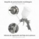 Pistola Pintar Neumática Boquilla De 1,5 mm. Con Depósito Superior 0,6 Litros y Adaptador Rapido