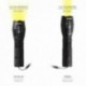 Linterna LED De Mano Aluminio A Pilas (3 AAA) 300 Lumenes 5 Watt. Con Zoom