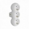Adaptador Triple Schuko Recto 16A. 250V.