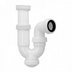 Sifon Curvo ExtensibleTuerca Loca 1 1/2" Ã˜ 40 Mm