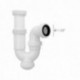 Sifon Curvo ExtensibleTuerca Loca 1 1/2" Ã˜ 40 Mm