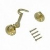 Aldabilla Multiusos Reforzada Con Tornillos 100 Mm LatÃ³n Pulido