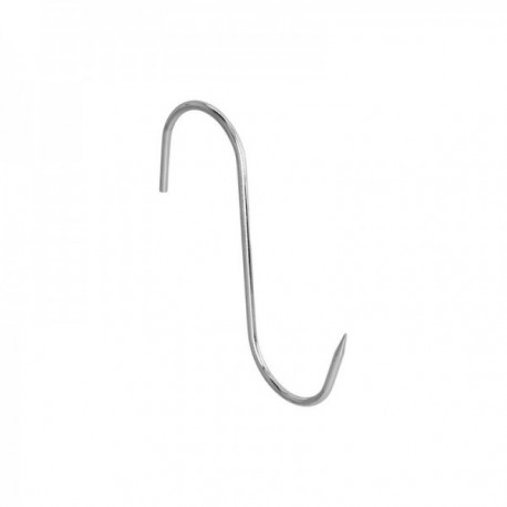 Gancho Carnicero Inoxidable NÂº 4 de 160 x 5 mm. gancho para productos carnicos.