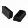 Contera PlÃ¡stico Rectangular Interior. Color Negro 80x40 mm Bolsa 100 Unidades.