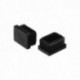 Contera PlÃ¡stico Rectangular Interior. Color Negro 40x30 mm Bolsa 200 Unidades.