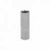 Llave Vaso 1/4" Hexagonal Larga 11 mm. Perfil de 6 caras. Acero Cromo Vanadio, Aristas Redondas