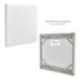 Mesa Plegable Cuadrada HDPE Multifuncional, Portatil, Resistente,Multiusos 86x86x74 cm. Color Blanco