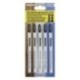 Hoja Larga Sierra Calar Para Madera / Metal / Plástico Corte Medio/Grueso 5 Piezas. Hoja Cromo Vanadio 58. Vastago T Universal.