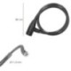 Cable Bicicleta Con Llave 12 mm. x 80 cm.