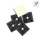 Base Adhesiva Para Bridas 28x28 mm. Negra Bolsa 100 Unidades