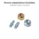 Cabezal Desbrozadora Universal Carga Extensible Con 3 Adaptadores