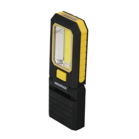 Linterna LED Profesional Multifunción Compacta Plegable A Pilas (3 AAA) 210 Lumenes 2 Modos de Iluminación Con Iman y Gancho