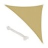 Toldo Vela Sombra Jardin Triangular 3,6x3,6x3,6 metros Beige