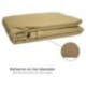 Toldo Vela Sombra Jardin Triangular 3,6x3,6x3,6 metros Beige