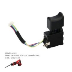 Interruptor Para Sierra De Sable 20 V Con Bateria 4 Ah. Codigo 07021660